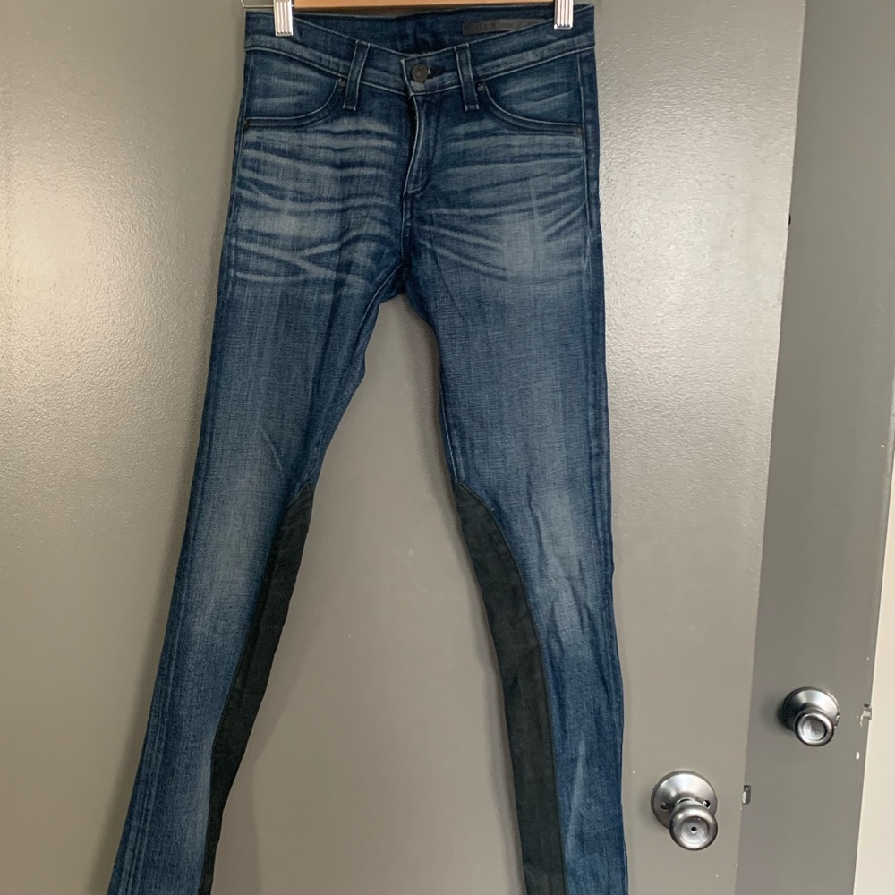 Rag & Bone Skinny Jeans w/ lambskin